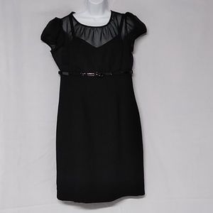 K Studio Collection Belted Black Dress Size 14